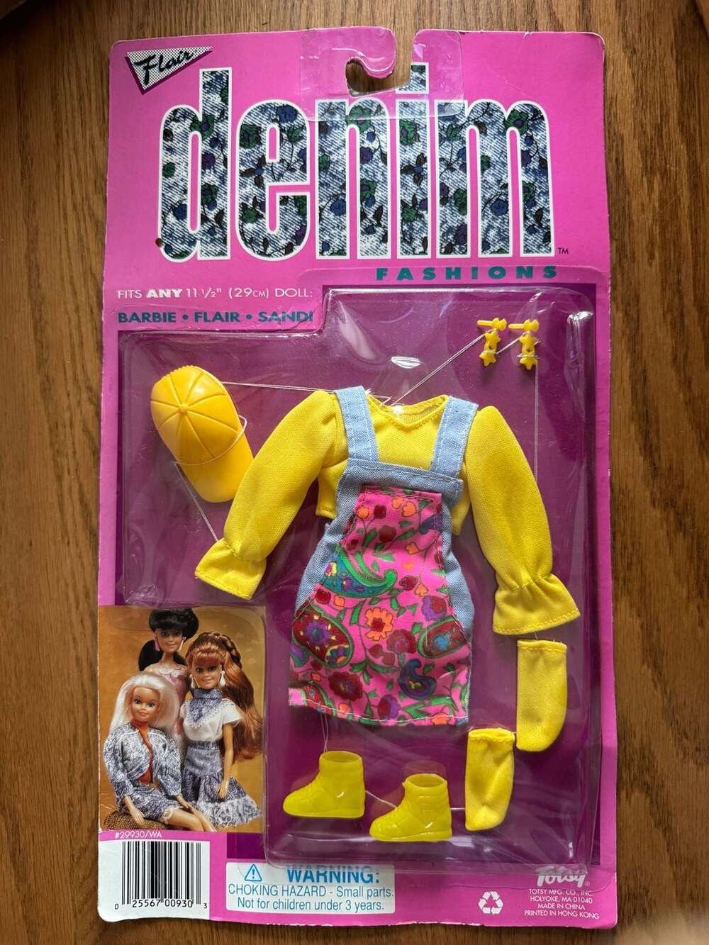 Vintage Flair Denim Fashions by Totsy Doll Clothing Outfit for 11.5 Inch Dolls